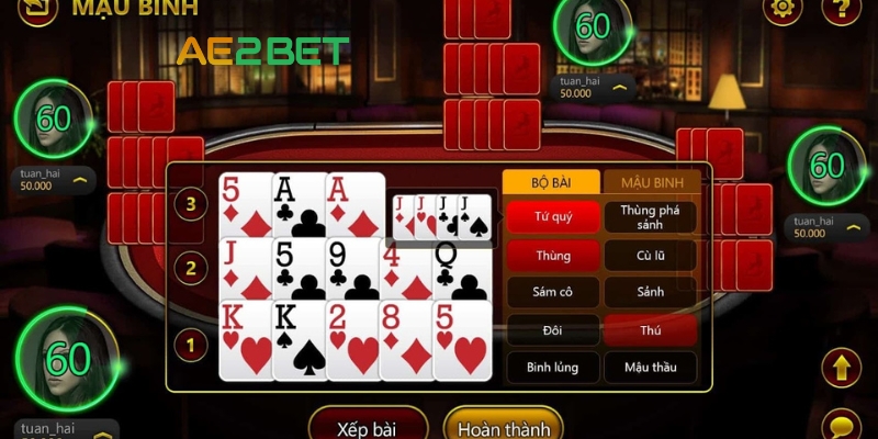 Mậu Binh Online AE3BET.NET: Sân Chơi Đầy Thách Thức và Hấp Dẫn 4 Học từ các chuyên gia chơi Mậu Binh
